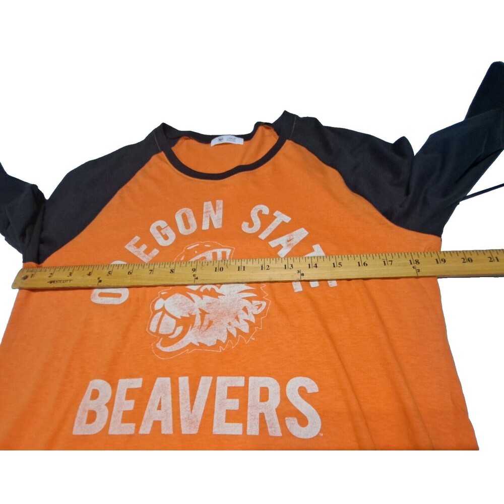 NWT '47 T-Shirt Orange. Long Sleeve. Oregon State Beavers. 100% Cotton LARGE - Picture 8 of 12